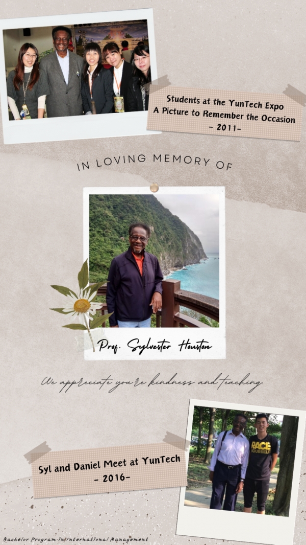 In memory of Prof. Sylvester Houston